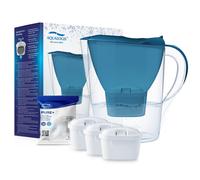 Aqualogis Harmony 2.6L Water Filter Fridge Jug with 3 Cartridges - Blue