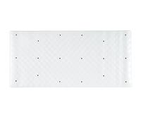 AQUALONA® Luxury Bath Mat, Anti-Mould Non-Slip Bathtub Mat - Textured Surface, Suction Cups - Roman, White 74 x 34cm