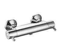 AQUALONA® Shower Mixer, Stainless Steel and Brass, Downward Outlet, Easy Installation, TMV2 and WRAS Certified (Shower Mixer - Downward Outlet)