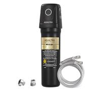AQUALTRA USF01-BK Under Sink Water Filter System, NSF/ANSI/CAN 372 Certified, Reduces PFOA, PFOS, Chlorine, Lead, Mercury, Chloramine, Fluoride, Microplastics Particles, Bad Taste & Odor