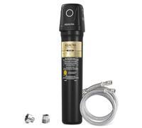 AQUALTRA USF02-BK Under Sink Water Filter System, NSF/ANSI/CAN 372 Certified, Reduces PFOA, PFOS, Chlorine, Lead, Mercury, Chloramine, Fluoride, Microplastics Particles, Bad Taste & Odor