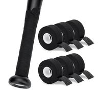 AquaLume Baseball Bat Grip Tape 6 Pack - 32.8 ft x 1 Inch Per Roll Softball Bat Grip, Premium Adhesive-Back Pro Feel Grip Tape for Handles, Great for Golf Tennis Hockey Rackets