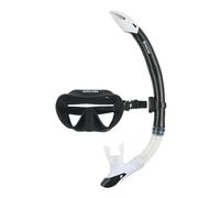 Aqualung Combo Nabul Mask and Snorkel For Adult Men and Women With 180 degree Vision, UV Protection, Anti-Fog and Anti-Leak Lens, Black