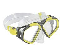 Aqualung Sport Hawkeye Men's Diving Mask, Bright Yellow/Dark Grey, M