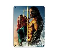 Aquaman Arthur Curry Jason Momoa Movie Classic Hero 2 Tin Sign Vintage Metal Pub Club Cafe bar Home Wall Art Decoration Poster Retro 12×16inch(30×40cm)