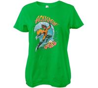 Aquaman Damen T-Shirt Surf Style Girly Tee WB-5-AQLK001-DTF869