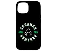 Aquaman King of Atlantis Hero of the Seas Logo Circle Case for iPhone 15