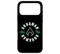Aquaman King of Atlantis Hero of the Seas Logo Circle Case for iPhone 17 Pro Max