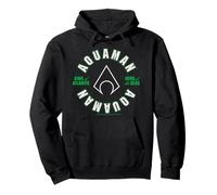 Aquaman King of Atlantis Hero of the Seas Logo Circle Pullover Hoodie