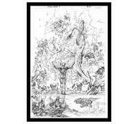 Aquaman Limited Edition Art Print in White | Size: A3 Aquaman White A3