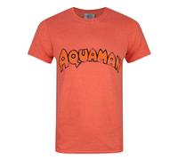 Aquaman Mens Logo T-ShirtS Orange NS4069