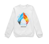 Aquaman Official Movie Back to the Beach Sweatshirt - White | Size: Large Aquaman White L