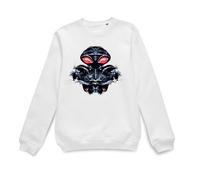 Aquaman Official Movie Black Manta Sea at War Sweatshirt - White | Size: Medium Aquaman White M