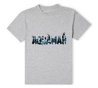 Aquaman Official Movie Chest Logo T-Shirt - Grey | Size: 2XL Aquaman Grey 2XL