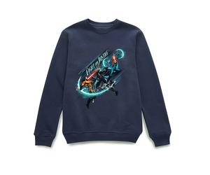 Aquaman Official Movie Fight For Justice Sweatshirt - Navy | Size: Small Aquaman Navy S