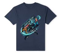 Aquaman Official Movie Fight For Justice T-Shirt - Navy | Size: Medium Aquaman Navy M