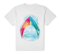 Aquaman Official Movie Mera Beach Symbol T-Shirt - White | Size: Small Aquaman White S
