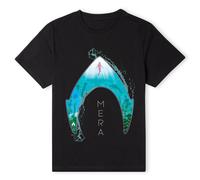 Aquaman Official Movie Mera Logo T-Shirt - Black | Size: Small Aquaman Black S