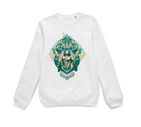 Aquaman Official Movie Seven Kingdoms Sweatshirt - White | Size: Medium Aquaman White M