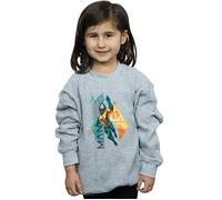 Aquaman Tropical Icon Sweatshirt DC Comics Grey 7-8 Years
