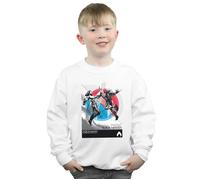 Aquaman Vs Black Manta Sweatshirt DC Comics White 9 Years