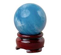 Aquamarine Ball Decorations Quartz Crystal Ball for Home and Office Decor Crystal Sphere Balls for Witchcraft and Decorative Balls,3.5~4cm