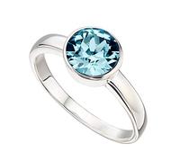 Aquamarine Crystal March birthstone ring