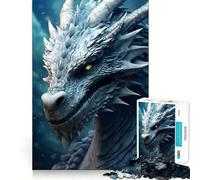 Aquamarine Dragon 1000 Piece Puzzle For Adults Decompress Game Vivid Color Playful Challenge Festive Gift (38x52cm)