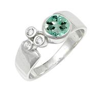 Aquamarine Stone Silver Plated Ring Men & Women Jewelry C1152AY_J