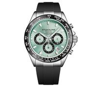 Aquamaster 4050 Chronograph Watch Quartz 42mm Case rubber Strap STÜHRLING Original Light Blue One Size