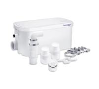 Aquamatix S250 Shower Pump 250W | Sink & Shower Drain Pump, 8 m Lift, 100 L/min, 2 Inlets, Carbon Filter | Grey-Water Macerator Alternative for Bathroom & Basement