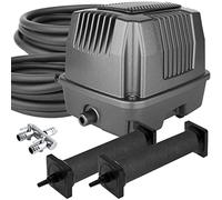 AquaMiracle All-in-One Koi Pond Aerator for Outdoor Ponds 5000-10000 Gallons, Pond Air Pump Aeration System with Self-Sinking Airline Flow Control Rubber Air Diffuser