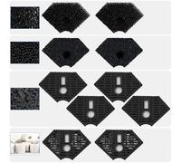 AquaMiracle Turtle Aquarium Filter Replacement Sponge, Turtle Filter Replacement Parts, Including 2 x Coarse Sponge, 2 x Fine Sponge 2 x Ceramic Rings & 4 x Activated Carbon, for 30-60 Gallon