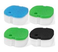 AQUANEAT 16pcs Aquarium Compatible Canister Filter Pads for SUNSUN/GRECH/Super HW-302 CF300 Polar Aurora Filter Pads Replacement Filter Media Sponge Floss (4 Coarse+ 12 Fine)