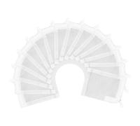 AQUANEAT Aquarium Filter Media Bags 15pcs Fish Tank Extra Fine 100 Micron Mesh Bags with Plastic Zipper for Activated Carbon (3" x 4")