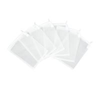 AQUANEAT Aquarium Filter Media Bags Fish Tank Extra Fine 100 Micron Mesh Bags 3”x4”/3”x8”/5.5”x8” with Plastic Zipper for Activated Carbon 6pcs (5.5” x 8”)