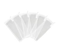 AQUANEAT Aquarium Filter Media Bags Fish Tank Extra Fine 100 Micron Mesh Bags 3”x4”/3”x8”/5.5”x8” with Plastic Zipper for Activated Carbon 6pcs (3" x 8")