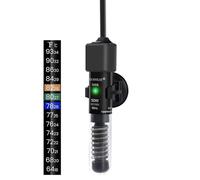 AQUANEAT Betta Small Aquarium Water Heater, Mini Preset Water Thermostat with Thermometer (50W)