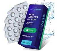AQUANEXO DPD1 Rapid Pool Tablets, Testtablets for Chlorine, DPD 1, selectable: 60x or 120x, Pooltesters, Measuring, Whirlpool Accessories (60)