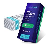 AQUANEXO Rapid Phenol Red Pool Tablets, Testtablets pH Value, selectable: 60x or 120x for Shake Tester, Pooltesters, Measuring, Whirlpool Accessories (120)