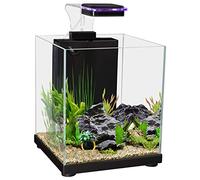 Aqua One Glass Aquarium Betta Sanctuary 10L - LED Light & Filter - Blue/White/Black