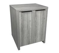 AquaOne Inspire 60 Gloss Door Aquarium Cabinet, 60 x 40 x 75 cm, Grey Arizona Oak
