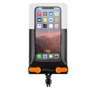 Aquapac Economy Waterproof Black Phone Case, Lanyard, iPhone and Android, Made in the UK, Watersports, Travel Essential, 5 Year Warranty, Eco Friendly, Hiking, Running Accessory