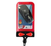 Aquapac Keymaster Waterproof Travel Case, Made in The UK, Carry Cord, Travel Essential, 5 Year Warranty, Eco Friendly, Watersports, Hiking, Mountain Biking, Running Accessory (Red)