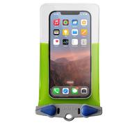Aquapac Waterproof Phone Case, Medium, Lime Green, Lanyard, iPhone and Android, Made in The UK, Hiking, Mountain Biking, Running Accessory, Travel Essential, 5 Year Warranty. IPX8 certified to 30 ft.