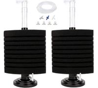 Aquapapa Bio Sponge Corner Filter for Aquarium Fish Tank 70-100 Gallon Each (2-Pack)