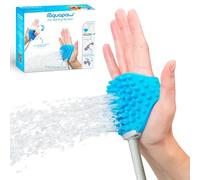 Aquapaw Dog Washer & Shower Attachment | Fast & Easy Indoor & Outdoor Pet Bathing, Massaging & Grooming | Includes 8-Foot Dog Shower Hose | Sprayer & Scrubber in 1 | As Seen on Shark Tank - Blue