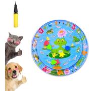 Aquapaws Chill Mat for Cat (Scratch Proof), Interactive Cooling Water Mat for Cats, Cat Cooling Mat, Pvc Thickened Sensory Multi-function Cool Comfort Inflatable, for Pets & Kids (B 65*65cm)