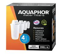 Aquaphor A5H Genuine Replacement Filter Cartridges for Filter Jugs (Set of 4) for Aqua Hard