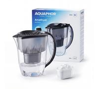 AQUAPHOR Amethyst 2.8 Litre Water Filter Jug in Black with 1 x Maxfor+ filter
